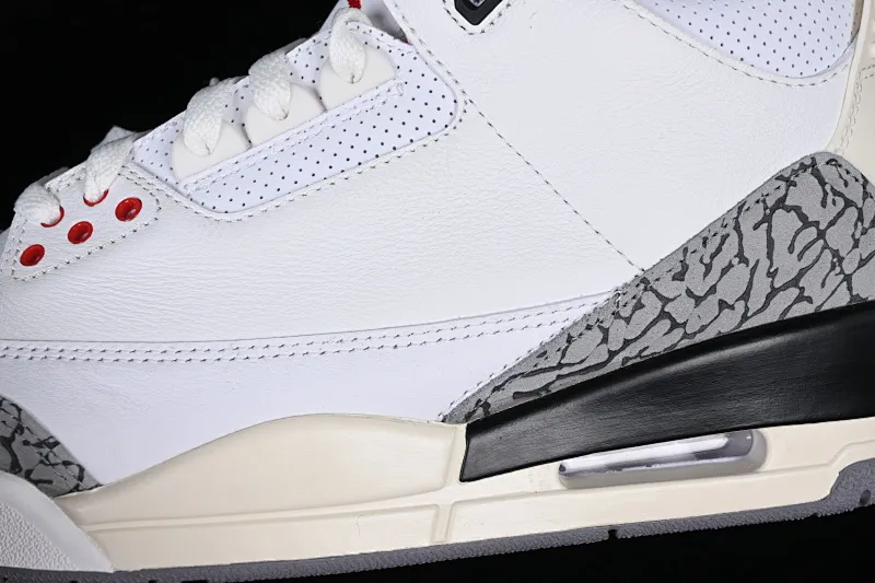 All categories Air Jordan Jordan series basketball shoes Air Jordan 3 foreign trade version Air Jordan 3 "White Cement Reimagined" AJ3 Joe 3 new white cement replica basketball shoes DN3707-100